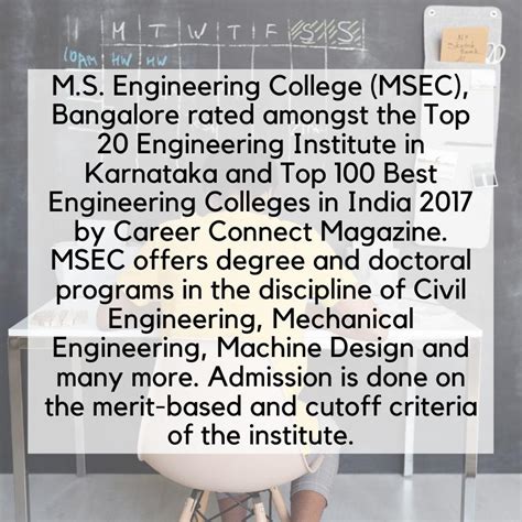 Ms Engineering College Ranks Admission Courses Fees Cut Off