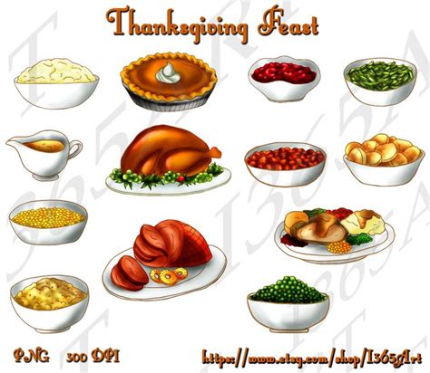 Thanksgiving Turkey Dinner Clip Art Free Thanksgiving Food Clipart