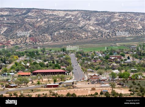 The Town Of Escalante Utah Stock Photo Alamy