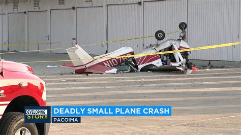 1 Dead 1 Critically Injured In Small Plane Crash At Whiteman Airport