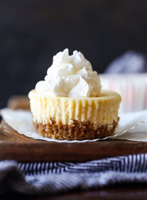 Mini Cheesecakes With Graham Cracker Crust Cookies And Cups