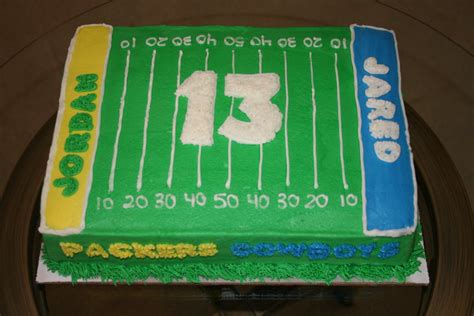 Football this cake was done for two little boys who were having a joint party. Rachel's Creative Cakes: Football Field Cake