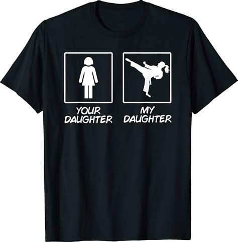 Funny Karate Mom Martial Arts Daughter Black Belt Tee T Shirt Men Buy T Shirt Designs