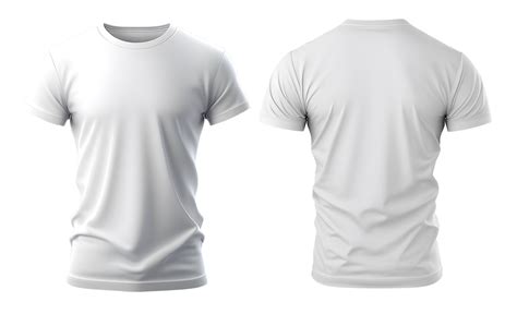 Plain White T Shirt Mockup Template With Viewfront Back Edited