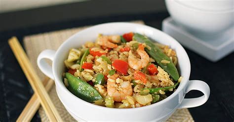 Healthier Shrimp And Vegetable Fried Rice Recipe Yummly