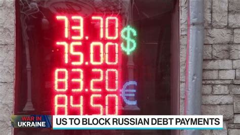 Us Set To Block Russian Debt Payments Raising Default Odds Bloomberg