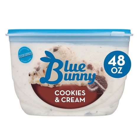 Blue Bunny Cookies And Cream Frozen Dessert 48 Fl Oz