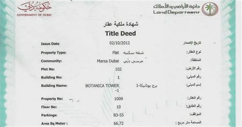 Building Arabia The Real Estate Company Fwd Title Deeds And Floor