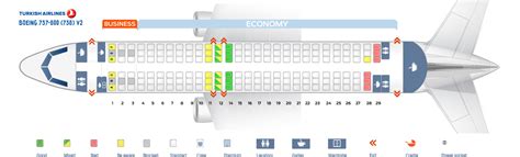 Seat Map Boeing 737 800 Turkish Airlines Best Seats In The Plane