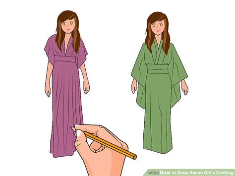 Fashion design drawings fashion sketches kleidung design drawing anime clothes manga clothes clothing sketches anime dress anime outfits female outfits. How to Draw Anime Girl's Clothing (with Pictures) - wikiHow