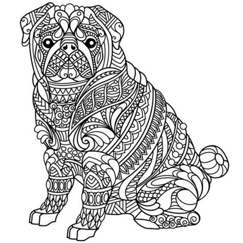 ⊛ Mandalas De Perros Para Colorear 🥇 A Color Y Coloreados Dog