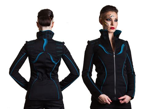 Tron Inspired Sci Fi Jacket And Make Up Futuristic Fashion Space Invasion