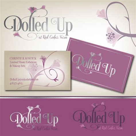 Create A Brand Identifying Logo For Dolled Up Logo And Business Card