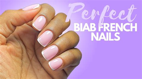 HOW TO Perfect BIAB French Nails YouTube