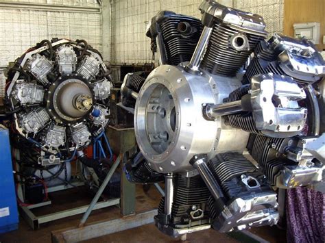 The New Cylinder Radial Engine Begins To Take Shape With The Cylinder Radial In The