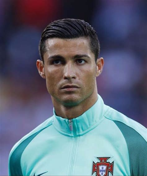 Ronaldo has naturally curly hair and in this photo, he's showing it off with a shorter style. 77 Best Cristiano Ronaldo Haircut Choices For You