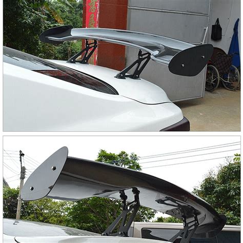 universal car styling carbon fiber rear trunk spoiler gt wing for jaguar xe xf universal sedan