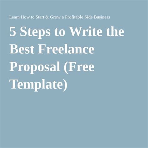 How To Write The Best Freelance Proposal Free Template In 2023 Cool
