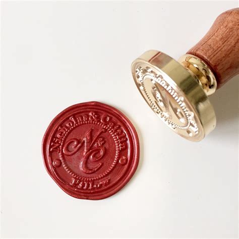 Personalized Initials Or Name Wax Seal Stamp For Wedding Set A Wax