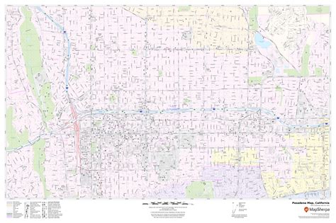 Pasadena Map California