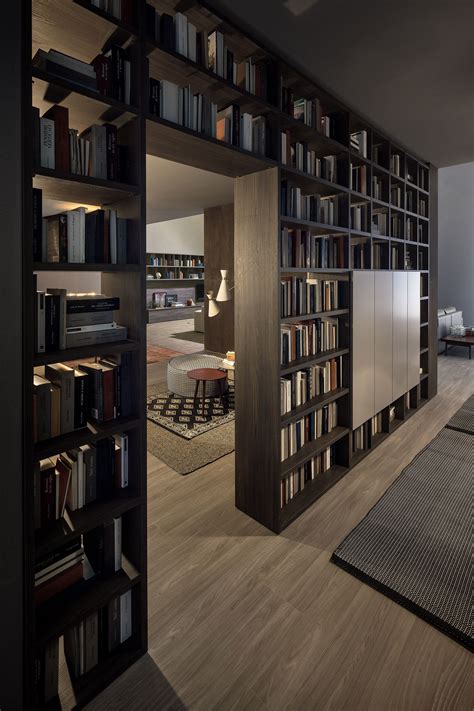 Bookcase As Room Divider Home Library Design Home Library Rooms