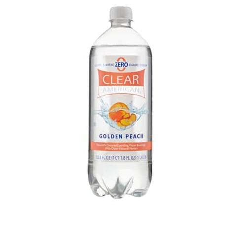 Clear American Flavored Sparkling Golden Peach Water Beverage From Sams Choice Nurtrition And Price