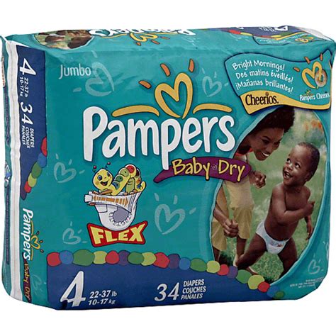 Pampers Baby Dry Diapers Size 4 22 37 Lb Sesame Street Jumbo