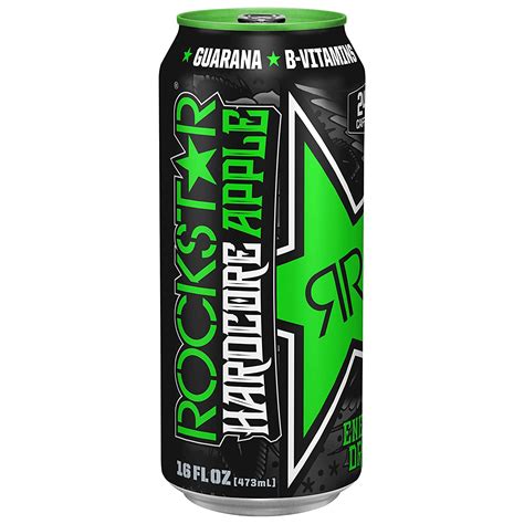 Rockstar Energy Drink Hardcore, Apple, 24 Count - Walmart.com - Walmart.com