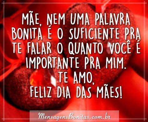 Te Amo Feliz Dia Das Mães Mensagens Bonitas Frases De Amor