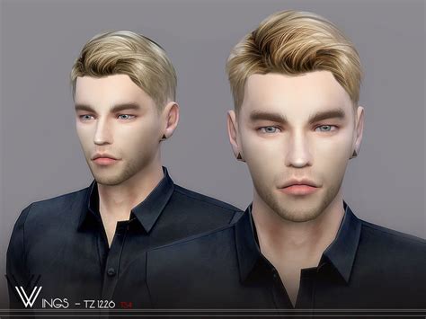 Wings Tz1226 Male Hair By Wingssims At Tsr Sims 4 Updates