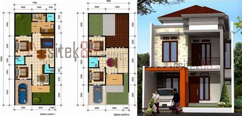 denah rumah minimalis  lantai ukuran  denah rumah rumah