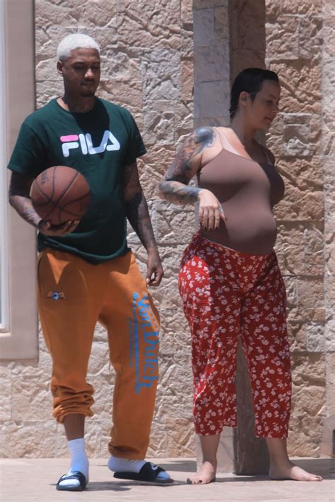 pregnant amber rose and alexander edwards out in los angeles 07 07 2019 hawtcelebs