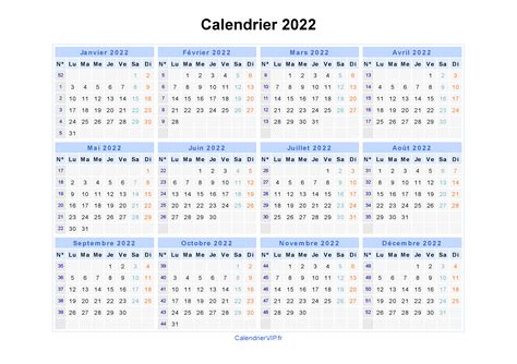 Calendrier 2022 Avec Numéro De Semaine Excel Esam Solidarity