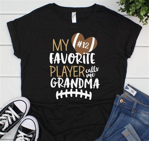 My Favorite Player Calls Me Grandma Football Shirt Football Etsy