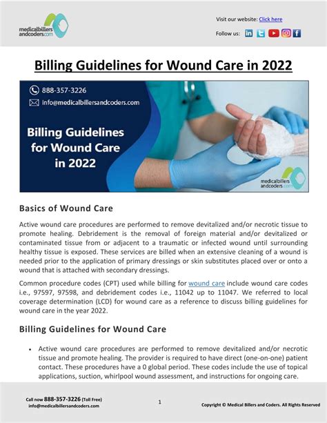 Ppt Billing Guidelines For Wound Care In 2022 Powerpoint Presentation
