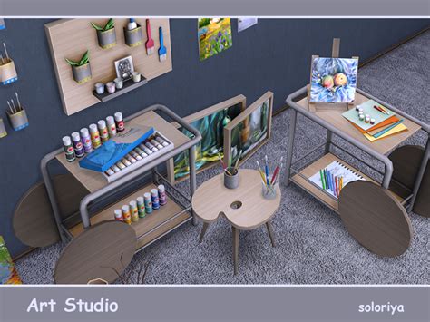 Sims 4 Ccs The Best Art Studio By Soloriya