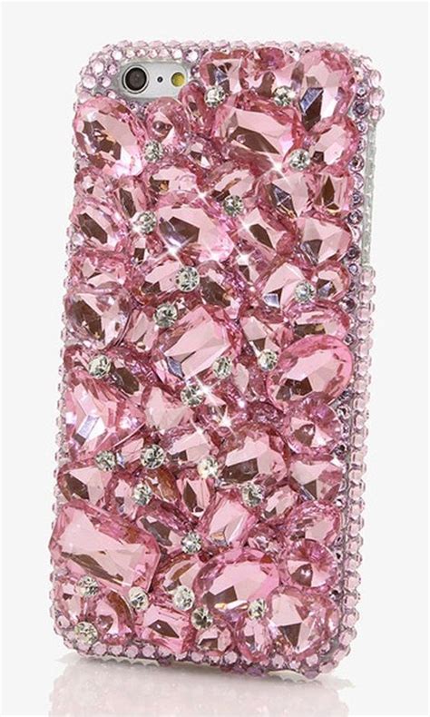 Handmade Pink Crystal Phone Case Iphone Case Diy Bling Phone Cases
