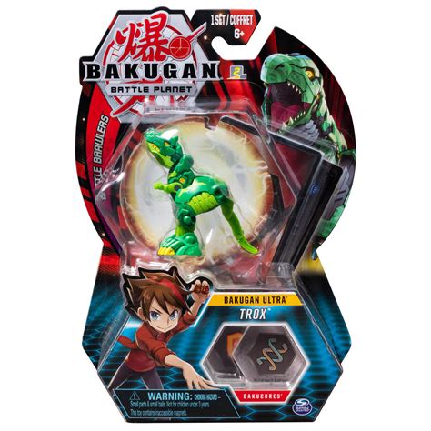 Bakugan Ultra Trox 3 Inch Tall Collectible Transforming Creature For