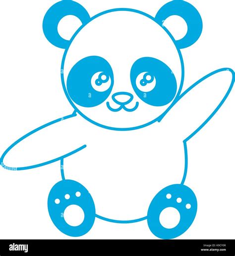Cute Panda Bear Icon Stock Vector Image And Art Alamy