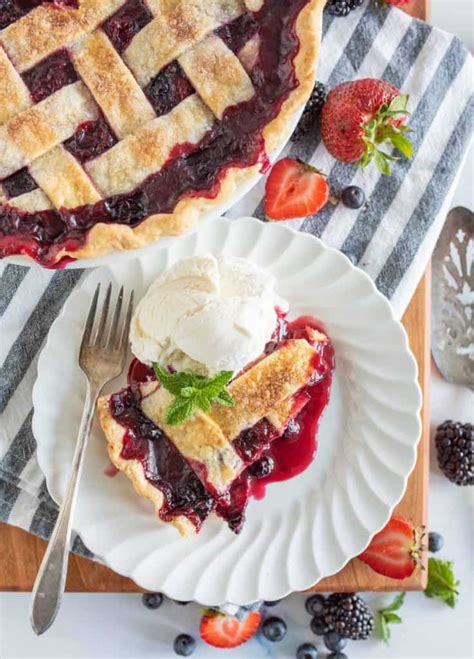 Mixed Berry Pie — With Fresh Or Frozen Berries