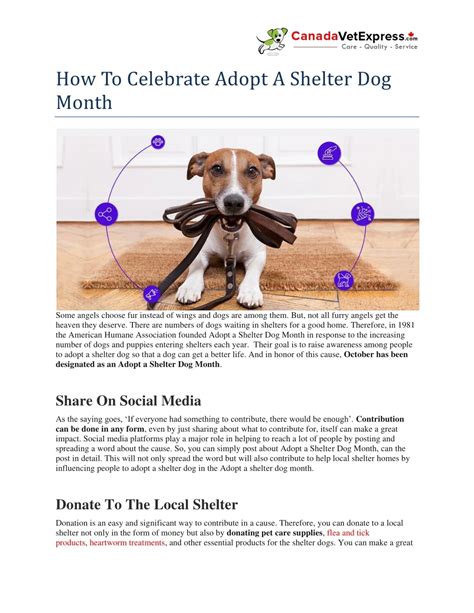Ppt How To Celebrate Adopt A Shelter Dog Month Powerpoint