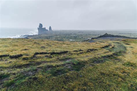 Amazing Rock Formation Londrangar Snaefellsness Peninsula Iceland