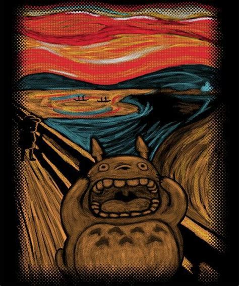Totoro In Edvard Munchs The Scream Thats A New One Studio