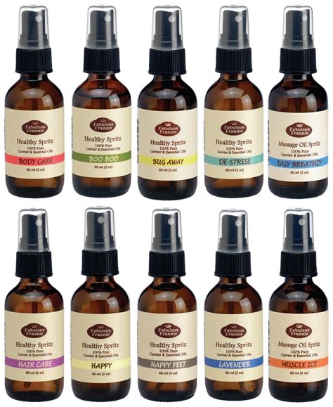 Heathly Massage Oils Spray Variety Pack Aromatherapy Massage Spritz