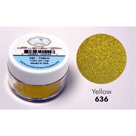 Elizabeth Craft Designs Silk Microfine Glitter Yellow 12oz 636