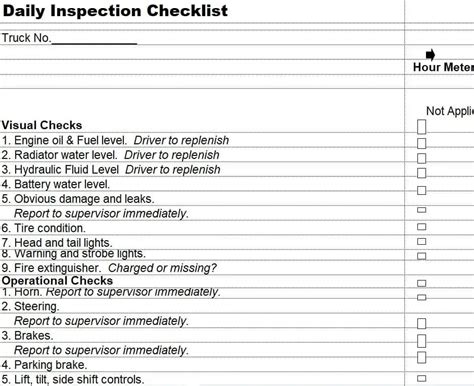 Top 12 Daily Checklist Templates Pdf Excel Word Excel Templates