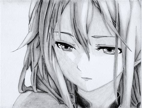 Anime Pencil Drawing Girl Wallpapers Wallpaper Cave