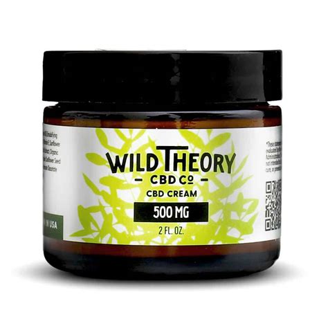 Wild Theory Cbd Cream 500mg Regular Strength Cbd Topical