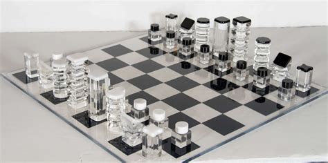Mid Century Modernist Lucite Chess Set Designed By Rona Cutler At 1stdibs