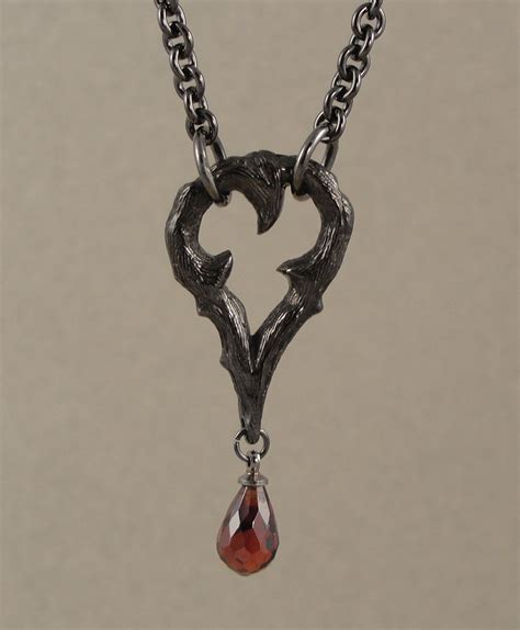 Vampire Jewelry Thorn Pendant Gothic Necklace By Vampiregothic